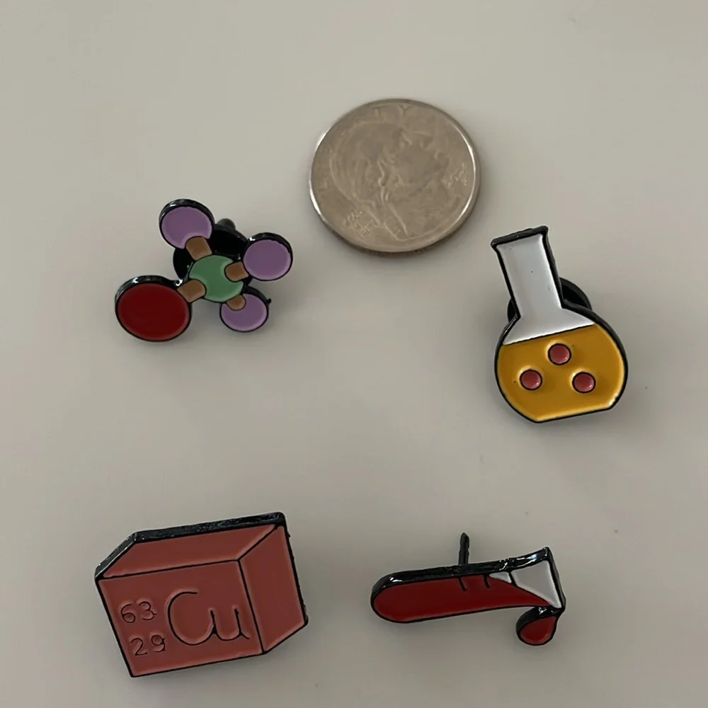 New. Science Enamel Pin Collection - Picture 3 of 4